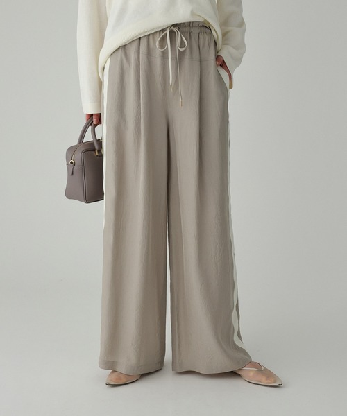 BABYLONE(バビロン)の「ラインドロストパンツ(その他パンツ・レディース・カーキ/ブラック/ブラック系その他/ベージュ/ネイビー・38inch/36inch)」の6枚目の写真