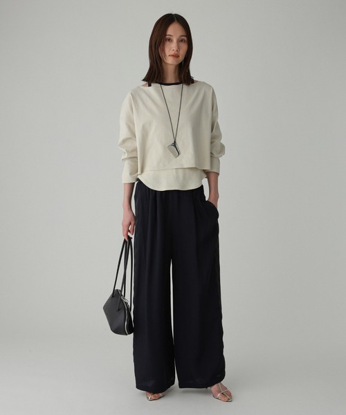 BABYLONE(バビロン)の「ラインドロストパンツ(その他パンツ・レディース・カーキ/ブラック/ブラック系その他/ベージュ/ネイビー・38inch/36inch)」の17枚目の写真