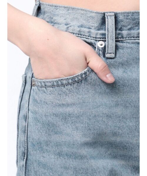 EVRIS（エヴリス）の「BACKスラッシュワイドデニムパンツ（デニムパンツ・レディース・ライトブルー/インディゴブルー/ブラック・MEDIUM/SMALL）」の10枚目の写真