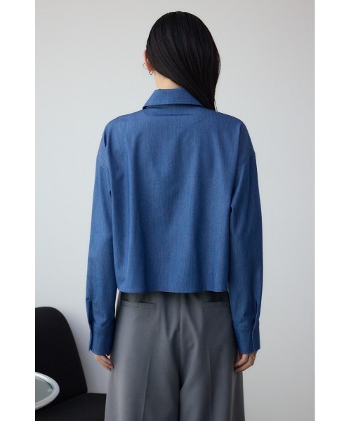 AZUL by moussy（アズールバイマウジー）の「ボウタイショートシャツ（シャツ/ブラウス・レディース・ブルー/アイボリー/ミント・FREE）」の17枚目の写真