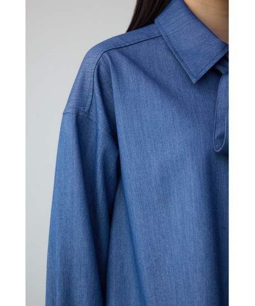 AZUL by moussy（アズールバイマウジー）の「ボウタイショートシャツ（シャツ/ブラウス・レディース・ブルー/アイボリー/ミント・FREE）」の15枚目の写真