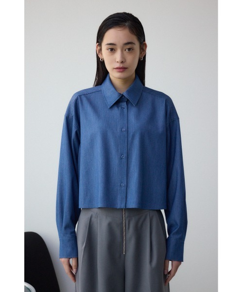 AZUL by moussy（アズールバイマウジー）の「ボウタイショートシャツ（シャツ/ブラウス・レディース・ブルー/アイボリー/ミント・FREE）」の13枚目の写真