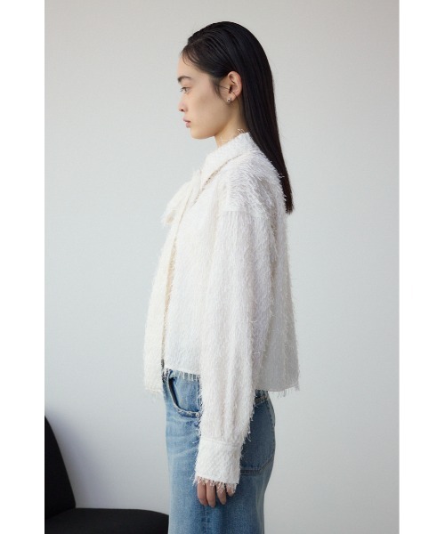 AZUL by moussy（アズールバイマウジー）の「ボウタイショートシャツ（シャツ/ブラウス・レディース・ブルー/アイボリー/ミント・FREE）」の8枚目の写真