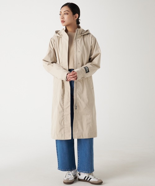 Eddie Bauer(エディーバウアー)の「フード スプリング トレンチ(トレンチコート・レディース・ダークネイビー/ダークベージュ/ベージュ・XL/L/M/S)」の4枚目の写真