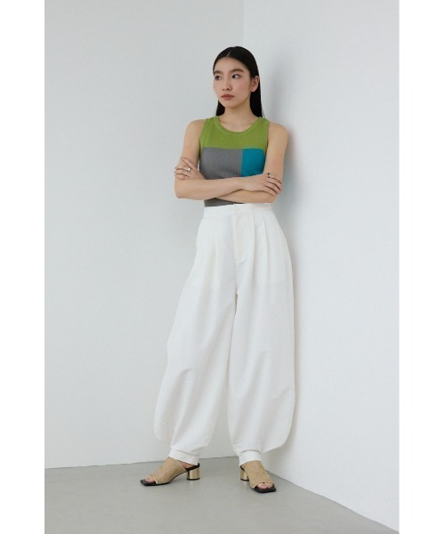 PLUS（プラス）の「【PLUS】アラジンバルーンパンツ（スラックス・レディース・ブラック/カーキ/ホワイト・SMALL/MEDIUM）」の5枚目の写真