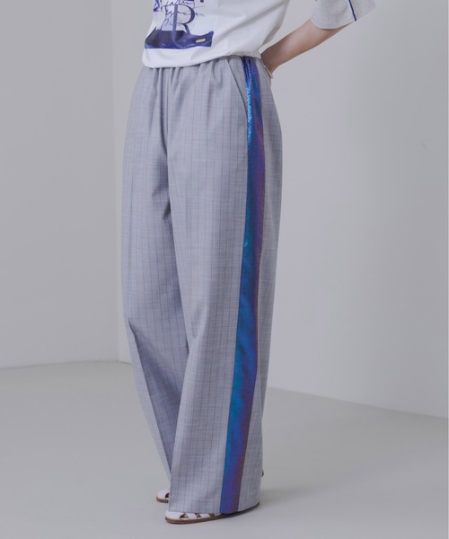 サイドライン ストライプ スラックスパンツ Eimee Law│Eimee Law