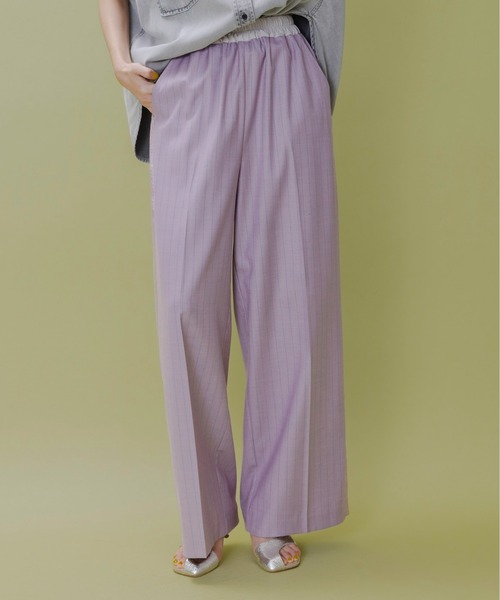 サイドライン ストライプ スラックスパンツ Eimee Law│Eimee Law