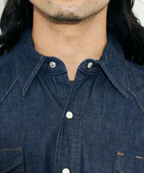Wrangler（ラングラー）の「Wrangler/ラングラー【US ORIGINAL】27MW ウエスタンデニムシャツ（シャツ/ブラウス・メンズ・インディゴブルー・SMALL/MEDIUM/X-LARGE/LARGE）」の6枚目の写真