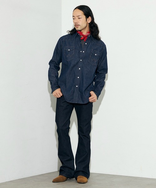 Wrangler（ラングラー）の「Wrangler/ラングラー【US ORIGINAL】27MW ウエスタンデニムシャツ（シャツ/ブラウス・メンズ・インディゴブルー・SMALL/MEDIUM/X-LARGE/LARGE）」の11枚目の写真