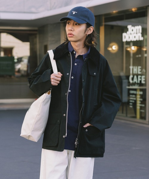 Barbour（バブアー）の「Barbour/バブア― PEACHED BEDALE CASUAL ピーチスキン ブルゾン（ブルゾン・メンズ・ブラック/グリーン/ライトベージュ・36/38/40）」の20枚目の写真