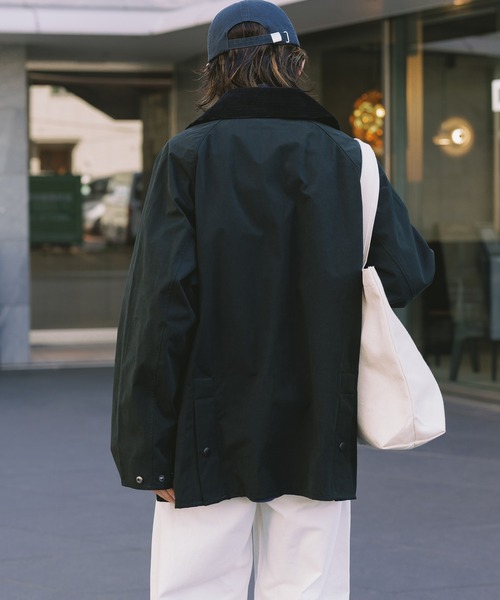 Barbour（バブアー）の「Barbour/バブア― PEACHED BEDALE CASUAL ピーチスキン ブルゾン（ブルゾン・メンズ・ブラック/グリーン/ライトベージュ・36/38/40）」の21枚目の写真