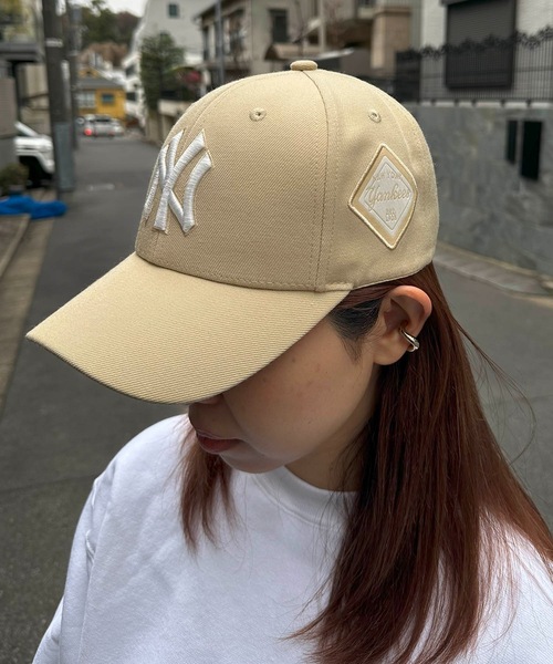 日本未入荷　MLB 韓国　ベースボール　男女　キャップ　NY 刺繍　ゴールド　金 セール】MLB /【MLB】日本未発売モデル MLB Korea エムエルビー