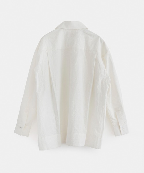 COSMIC WONDER(コズミックワンダー)の「Cotton linen typewriter front-fly shirt(シャツ/ブラウス・メンズ・ライトグレー/ブラック・4/3)」の13枚目の写真