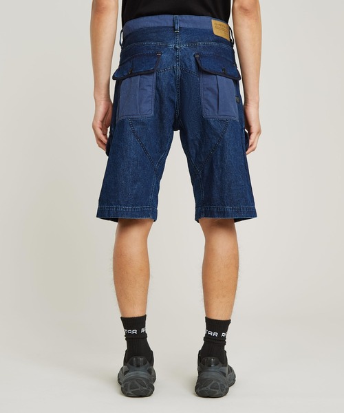 送料込★G-Star★D24612-C106 ショートパンツ G-STAR RAW パンツ BEND 3D CARGO SHORTS/立体裁断ワイドルーズ