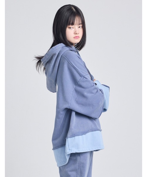 Little sunny bite(リトルサニーバイト)の「《evangelion x little sunny bite》 foodie(パーカー・レディース・ブルー/ブラック/ピンク・MEDIUM/SMALL)」の19枚目の写真