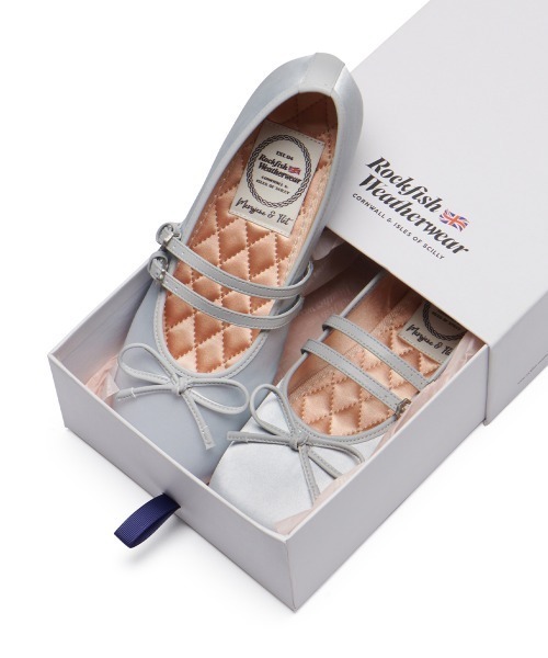 ROCKFISH WEATHERWEAR（ロックフィッシュウェザーウェア）の「SQUARE TOE TWO STRAP MARYJANE(SATIN)（バレエシューズ・レディース・ブルー/ピンク/ブラック・23.0cm/23.5cm/24.0cm/24.5cm/25.0cm）」の19枚目の写真