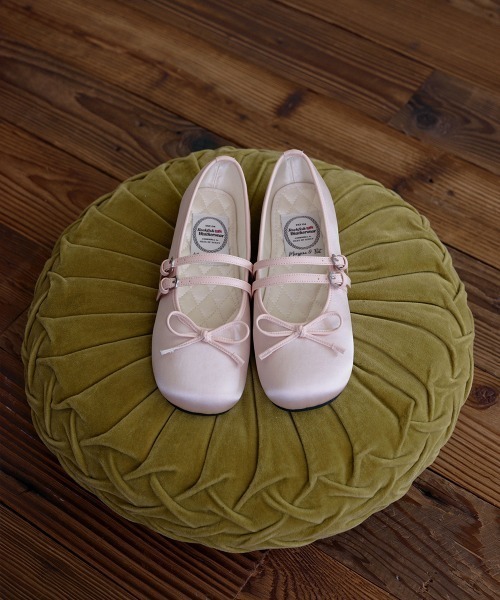 ROCKFISH WEATHERWEAR（ロックフィッシュウェザーウェア）の「SQUARE TOE TWO STRAP MARYJANE(SATIN)（バレエシューズ・レディース・ブルー/ピンク/ブラック・23.0cm/23.5cm/24.0cm/24.5cm/25.0cm）」の21枚目の写真