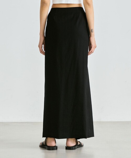 EDITION（エディション）の「□リネンストレッチ ラップスカート