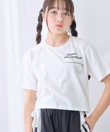 Amourire girl（アムリールガール）の「チェーンモチーフ付きTシャツ/カットソー（Tシャツ/カットソー）」