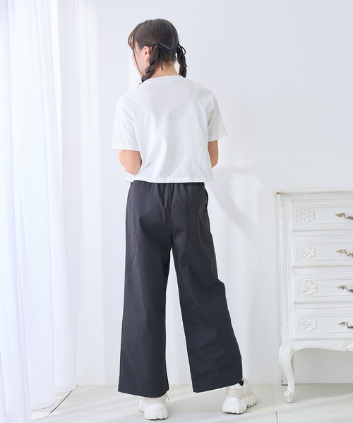 Amourire girl（アムリールガール）の「チェーンモチーフ付きTシャツ/カットソー（Tシャツ/カットソー・キッズ・ブラック/オフホワイト・130cm/140cm/150cm/160cm）」の9枚目の写真