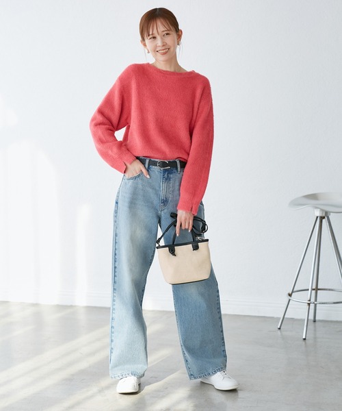 ROPE' PICNIC（ロペピクニック）の「ノットハンドルキャンバスコンビミドルトート＆ショルダーバッグ（トートバッグ・レディース・ブラック/ブラウン・FREE）」の22枚目の写真