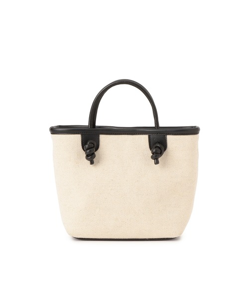 ROPE' PICNIC（ロペピクニック）の「ノットハンドルキャンバスコンビミドルトート＆ショルダーバッグ（トートバッグ・レディース・ブラック/ブラウン・FREE）」の15枚目の写真