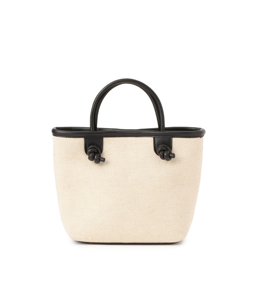 ROPE' PICNIC（ロペピクニック）の「ノットハンドルキャンバスコンビミドルトート＆ショルダーバッグ（トートバッグ・レディース・ブラック/ブラウン・FREE）」の13枚目の写真