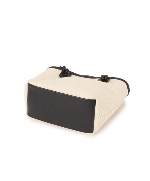 ROPE' PICNIC（ロペピクニック）の「ノットハンドルキャンバスコンビミドルトート＆ショルダーバッグ（トートバッグ・レディース・ブラック/ブラウン・FREE）」の12枚目の写真