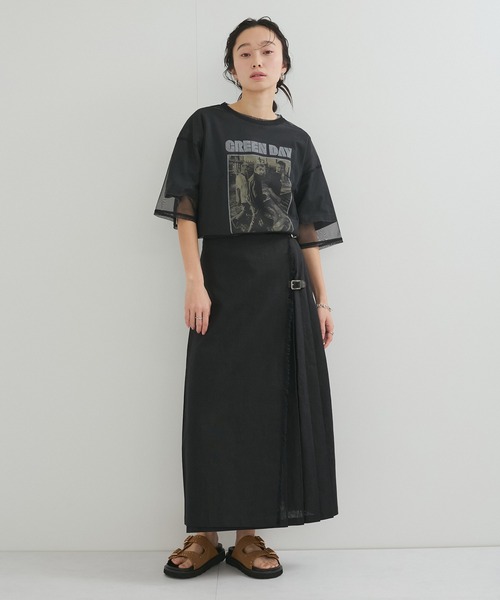 STAR&STRIPE（スターアンドストライプ）の「【STAR＆STRIPE(スター&ストライプ)】SHEER TEE（Tシャツ/カットソー・レディース・ベージュ/ブラック/ホワイト・FREE）」の19枚目の写真