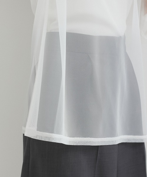 STAR&STRIPE（スターアンドストライプ）の「【STAR＆STRIPE(スター&ストライプ)】SHEER TEE（Tシャツ/カットソー・レディース・ベージュ/ブラック/ホワイト・FREE）」の7枚目の写真
