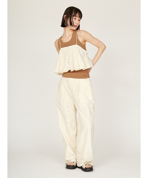 emmi(エミ)の「タックビスチェ(シャツ/ブラウス・レディース・アイボリー/ブラック/インディゴブルー・FREE)」の10枚目の写真