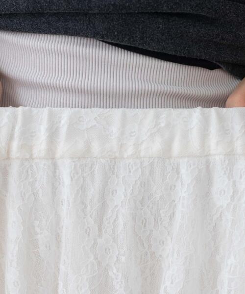 WEGO(ウィゴー)の「WEGO/イレヘムレースロングスカート(スカート・レディース・ホワイト/ブラック・FREE)」の5枚目の写真