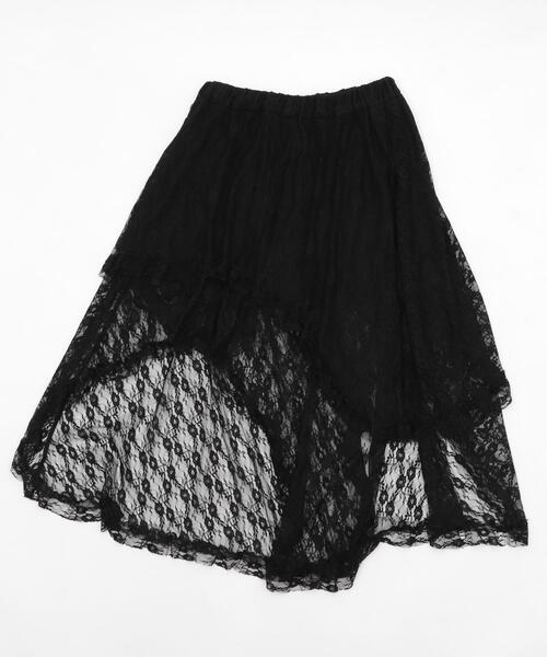WEGO(ウィゴー)の「WEGO/イレヘムレースロングスカート(スカート・レディース・ホワイト/ブラック・FREE)」の14枚目の写真