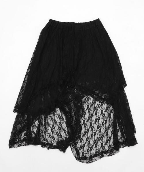 WEGO(ウィゴー)の「WEGO/イレヘムレースロングスカート(スカート・レディース・ホワイト/ブラック・FREE)」の15枚目の写真