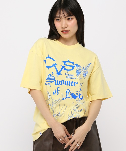 Cavish（カビシ）の「【UNISEX】CAVISH／SOL T（Tシャツ/カットソー・レディース・ホワイト/ブラック/イエロー・MEDIUM/LARGE）」の3枚目の写真