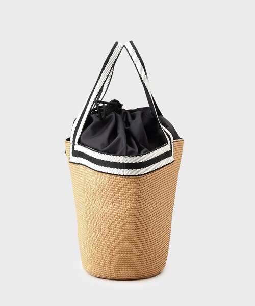 OPAQUE.CLIP（オペークドットクリップ）の「バスケット調デザインテープトートバッグ（トートバッグ・レディース・ベージュ/ブラウン系その他/ブラック・00）」の20枚目の写真