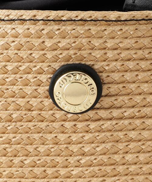 OPAQUE.CLIP（オペークドットクリップ）の「バスケット調デザインテープトートバッグ（トートバッグ・レディース・ベージュ/ブラウン系その他/ブラック・00）」の12枚目の写真