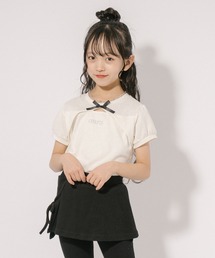 URBAN CHERRY | 【CHIPIE/シピ】フロントカットリボンパフスリーブトップス(Tシャツ/カットソー)