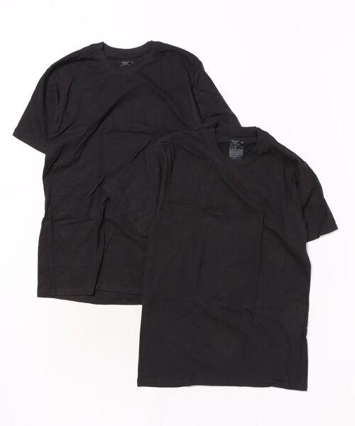 HANES（ヘインズ）の「【HANES/ヘインズ】KIDS クルーネックTシャツ 2枚組（Tシャツ/カットソー・キッズ・ホワイト/ブラック・130cm/140cm/150cm/160cm）」の2枚目の写真