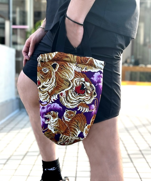 HOUSTON（ヒューストン）の「HOUSTON / 【日本製】R/V 百虎EFFECT BAG / 6882（ショルダーバッグ・レディース・グリーン/オレンジ/イエロー/グレー/ネイビー/パープル/ブラック・ONESIZE）」の5枚目の写真