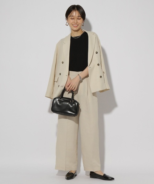 Elura（エルーラ）の「サラサラタッチ総針プルオーバー/321519（ニット/セーター・レディース・アイボリー/ブルー/ネイビー/ブラック/ダークブラウン・MEDIUM/LARGE）」の7枚目の写真