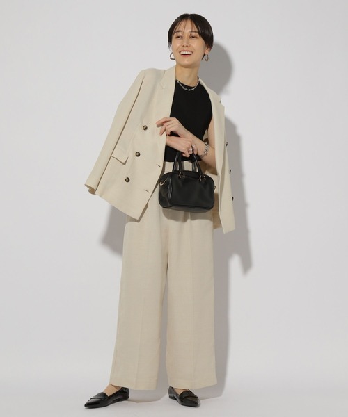 Elura（エルーラ）の「サラサラタッチ総針プルオーバー/321519（ニット/セーター・レディース・アイボリー/ブルー/ネイビー/ブラック/ダークブラウン・MEDIUM/LARGE）」の8枚目の写真