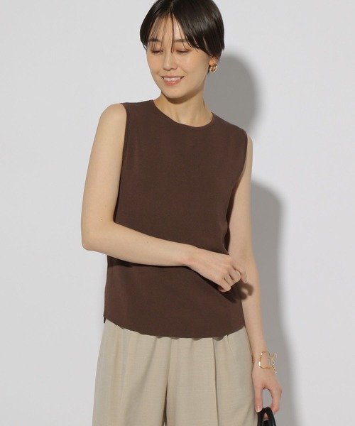 Elura（エルーラ）の「サラサラタッチ総針プルオーバー/321519（ニット/セーター・レディース・アイボリー/ブルー/ネイビー/ブラック/ダークブラウン・MEDIUM/LARGE）」の11枚目の写真