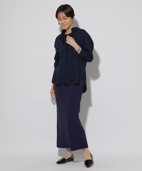 Elura（エルーラ）の「サラサラタッチ総針プルオーバー/321519（ニット/セーター・レディース・アイボリー/ブルー/ネイビー/ブラック/ダークブラウン・MEDIUM/LARGE）」の15枚目の写真