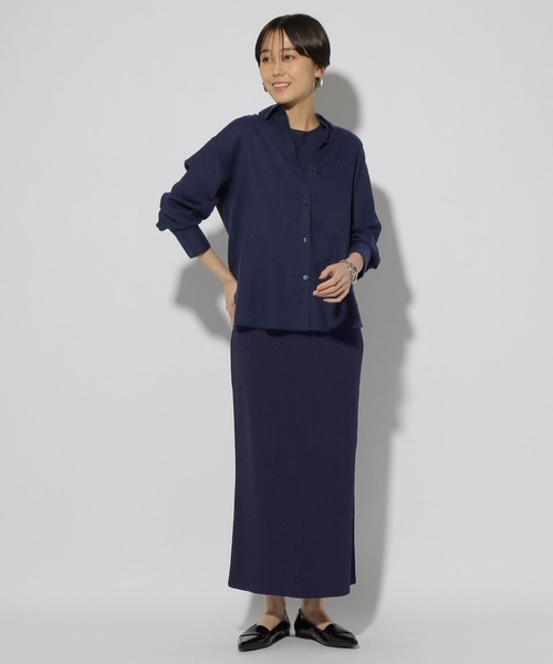 Elura（エルーラ）の「サラサラタッチ総針プルオーバー/321519（ニット/セーター・レディース・アイボリー/ブルー/ネイビー/ブラック/ダークブラウン・MEDIUM/LARGE）」の16枚目の写真