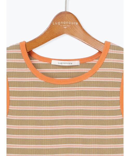 Lugnoncure(ルノンキュール)の「マルチボーダータンクトップ《2025summer catalog item》(タンクトップ・レディース・オレンジ/ブルー/ブラック・F)」の18枚目の写真