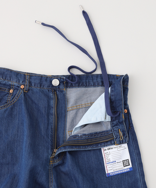 BAYCREW'S DEPO(ベイクルーズデポ)の「IN STRU(MEN-TAL) / インストルメンタル COTTON TENSEL DENIM BAGGY PANTS(デニムパンツ・メンズ・ブルー/ブラック・48/46)」の6枚目の写真
