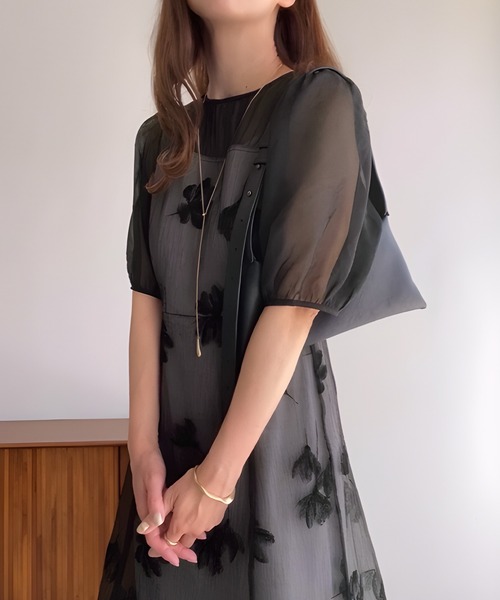 ✨あ✨シアメゾンアトリエ　シアーフラワーカフタンワンピース+アビバーレ 2WAYシアーワンピース | AMBERMADAM.JP