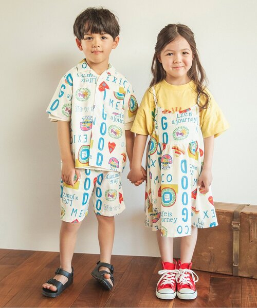 BREEZE(ブリーズ)の「【吸水速乾/リンク】イージーケア リゾートパンツ(その他パンツ・キッズ・ベージュ/ネイビー/オフホワイト/サーモンピンク/グリーン・90/100/110/120/80/130/140)」の9枚目の写真