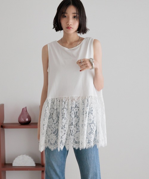 セール】スソレイヤードタンク 494052（タンクトップ）｜LOWRYS FARM